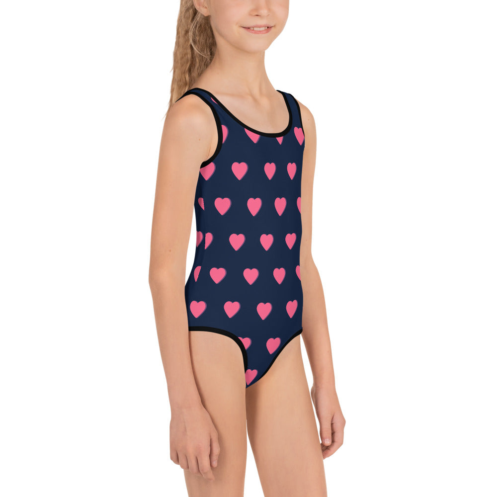 hearts swimsuit happy kids