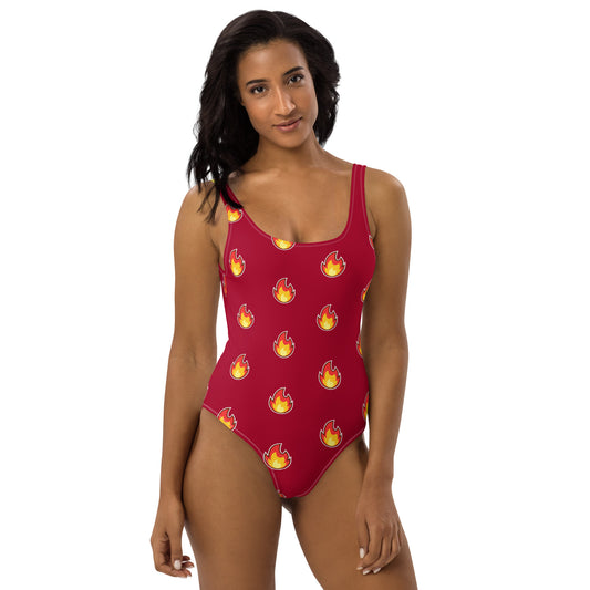 swimsuit red fire