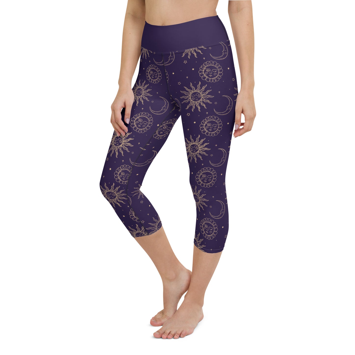 Yoga Leggings, sun and moon