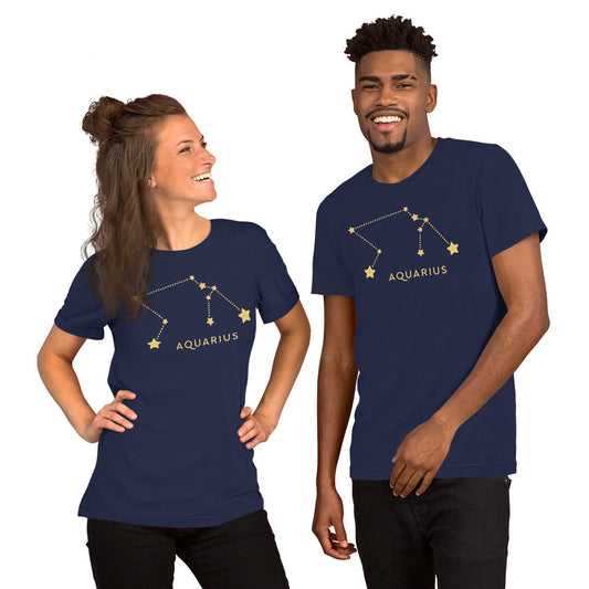T-shirts , unisex, zodiac,aquqrius