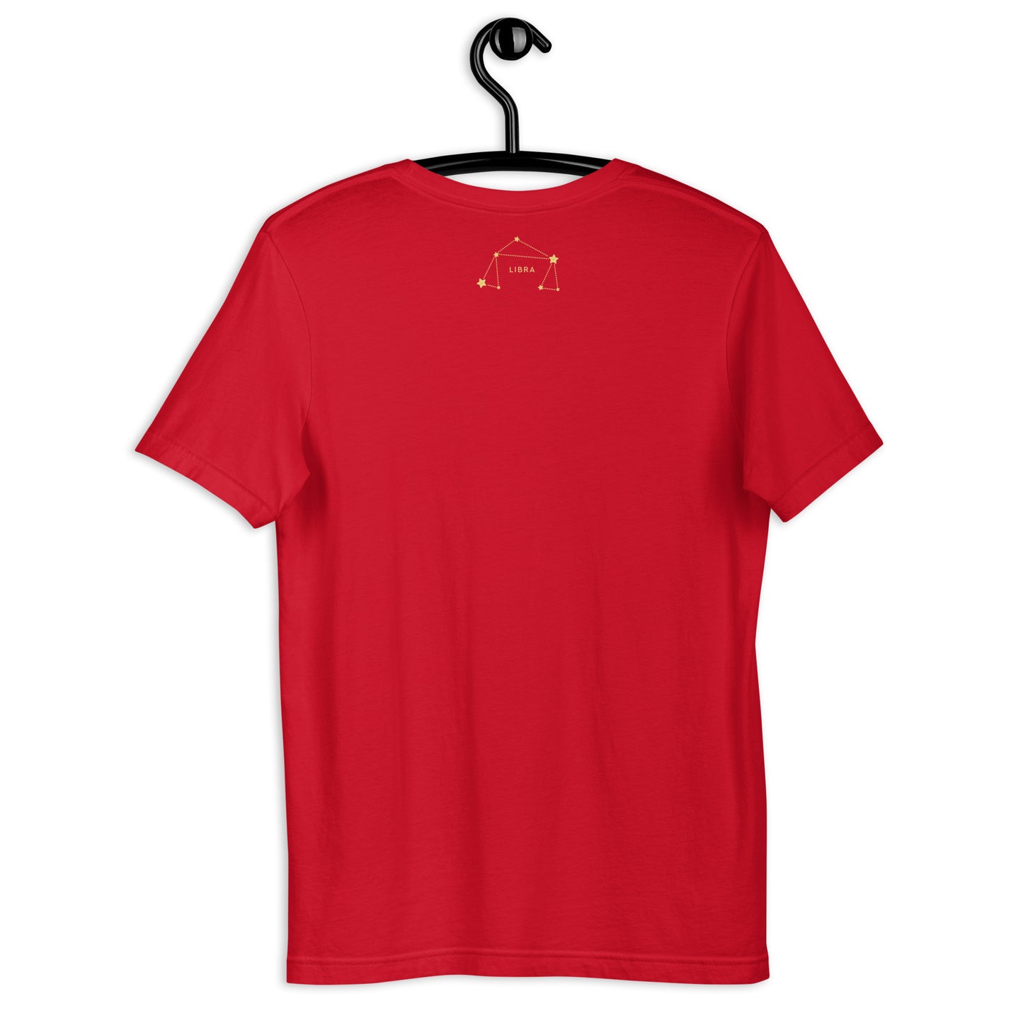 T-shirts , unisex, zodiac, libra, red