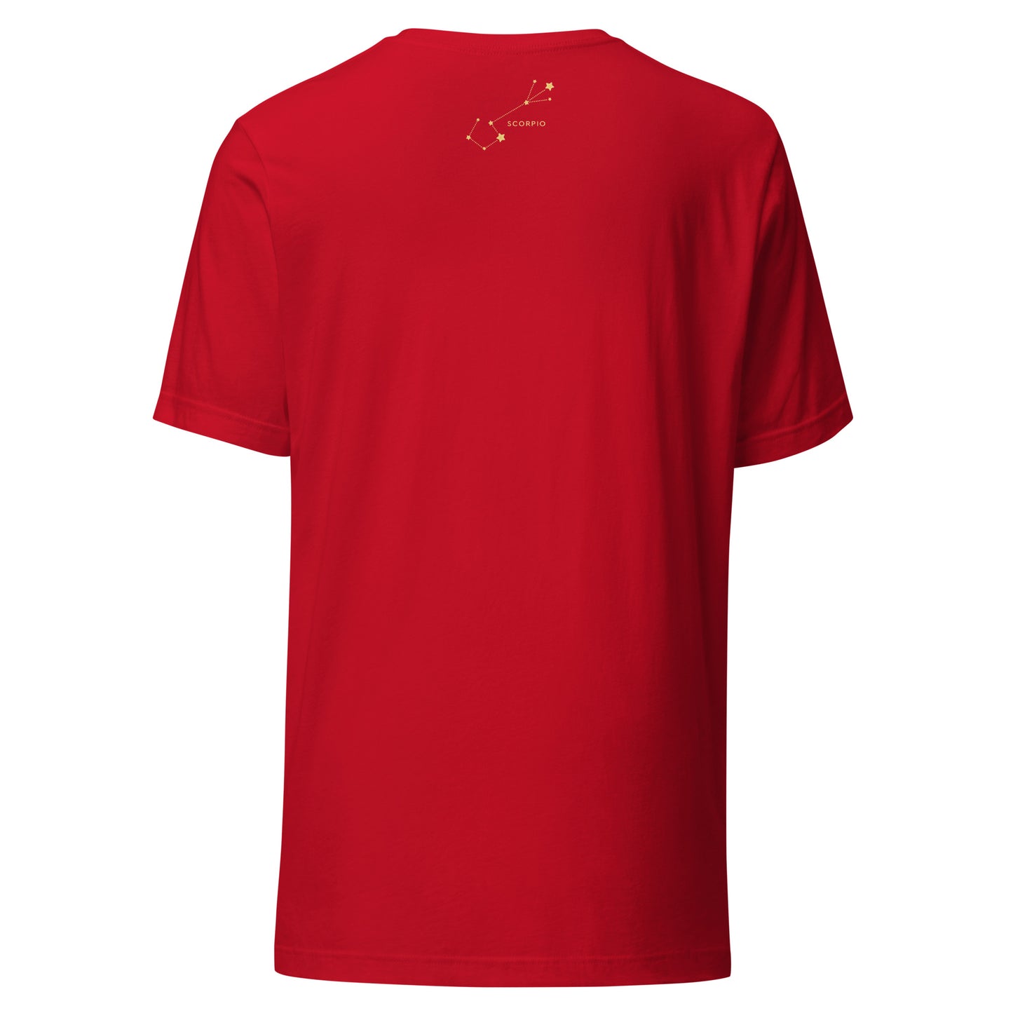 T-shirts , unisex, zodiac, scorpio, red