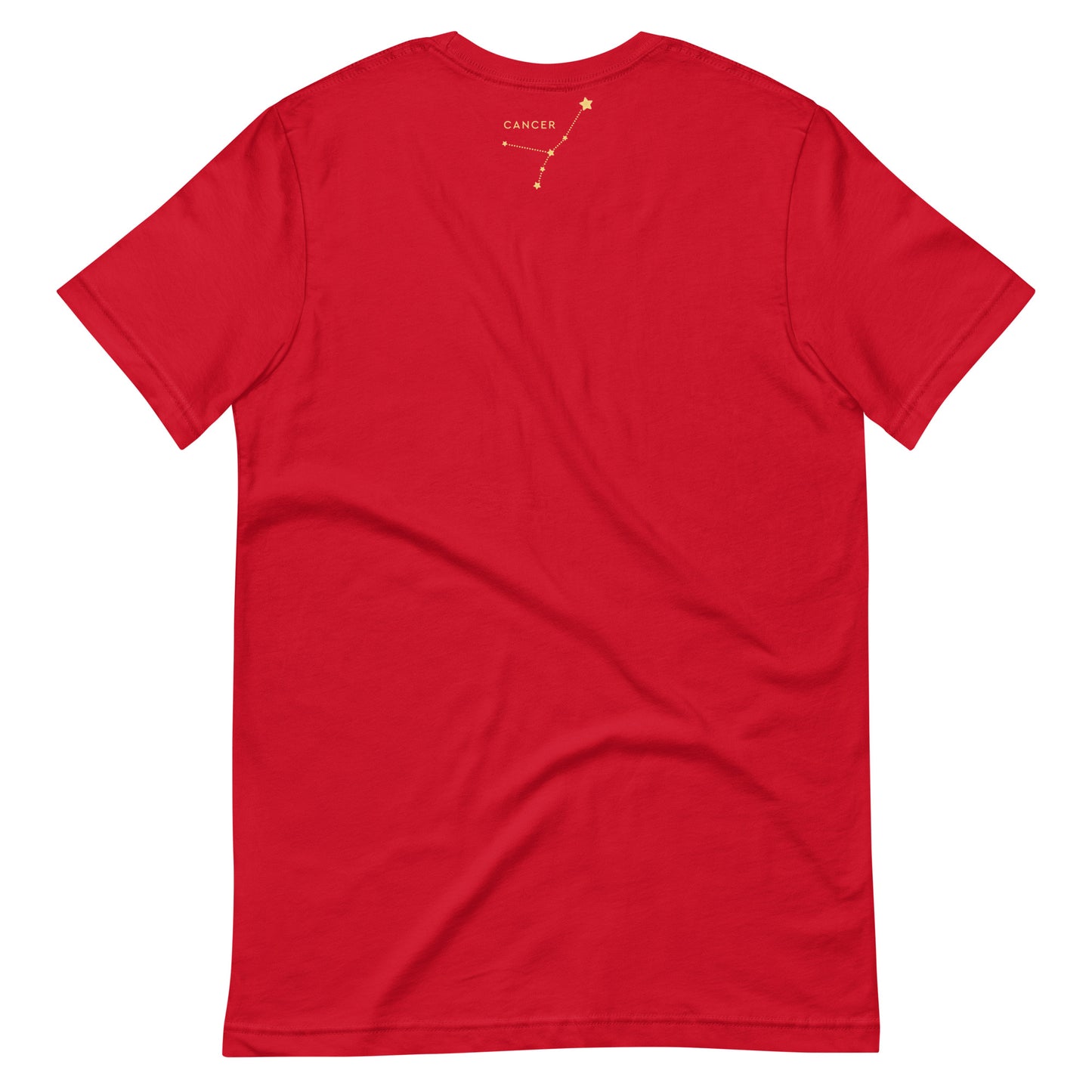 T-shirts , unisex, zodiac,cancer, red