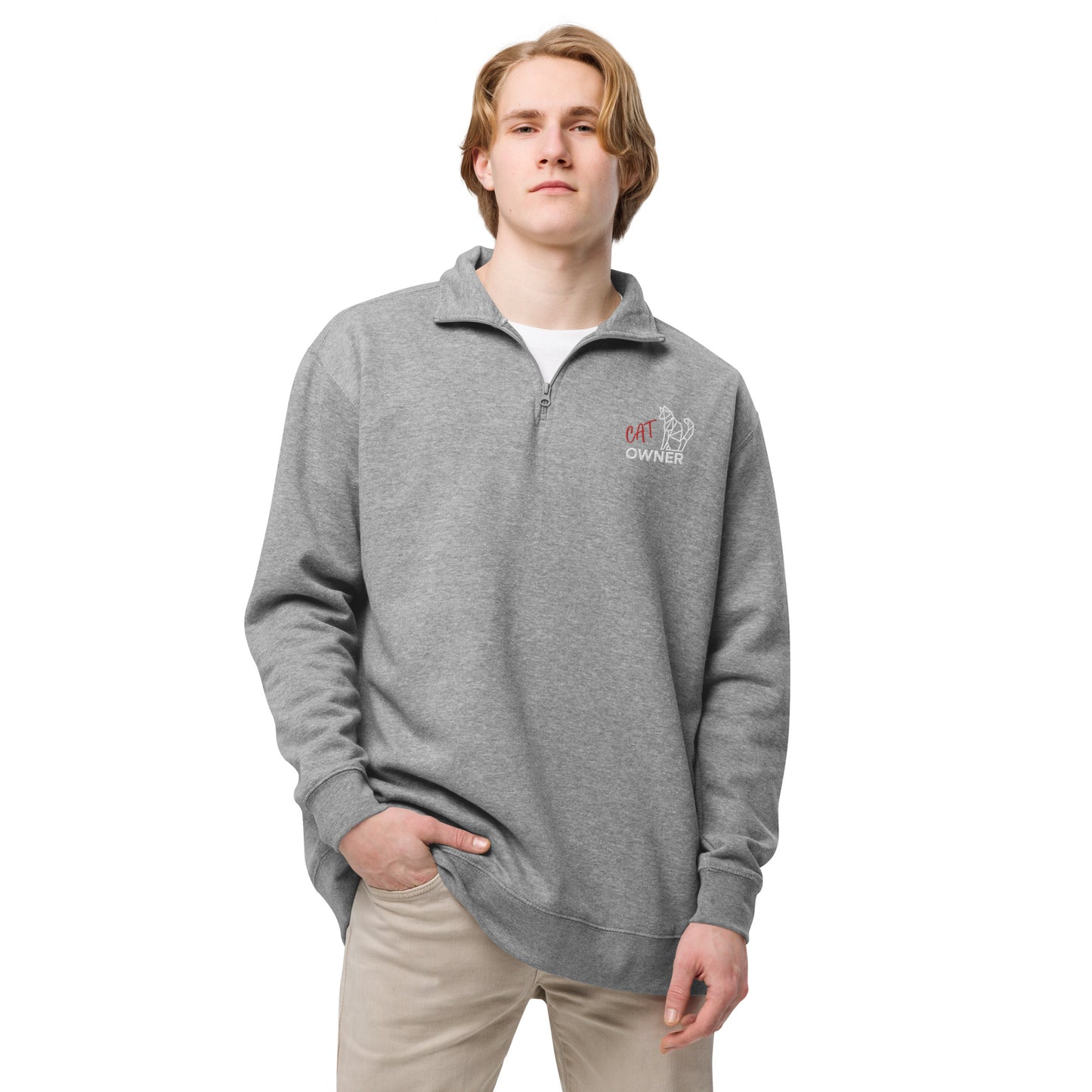 Unisex fleece pullover