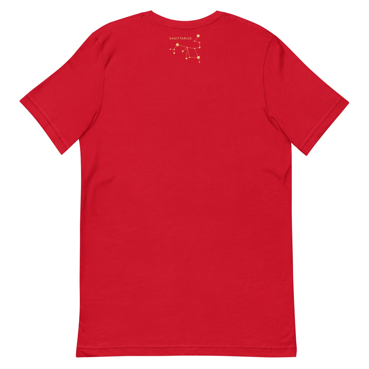T-shirts , unisex, zodiac, sagittarius, red