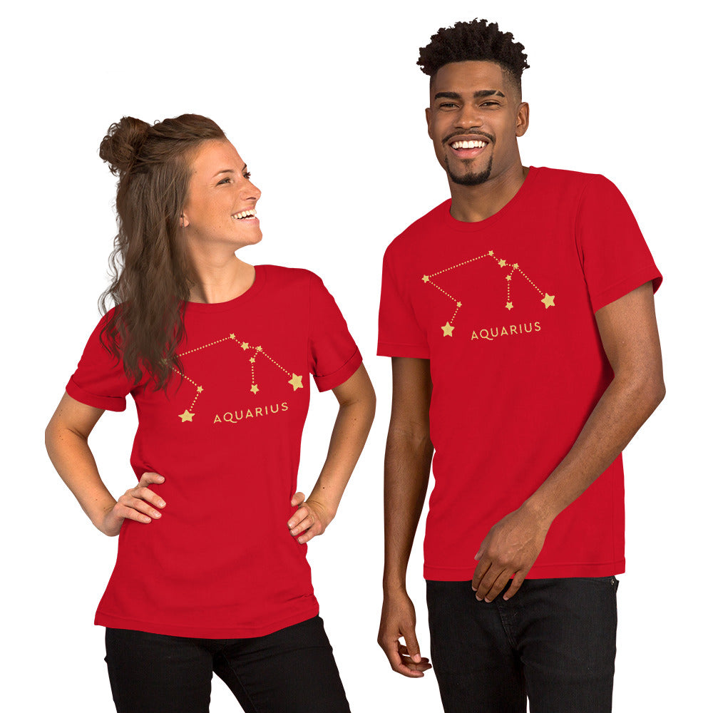 T-shirts , unisex, zodiac,aquqrius